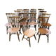 Lot de 15 chaises bistrot Baumann modèle Tacoma années 70