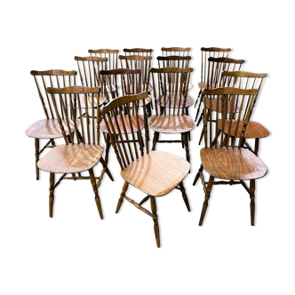 Set of 15 Baumann bistro chairs model Tacoma 70s