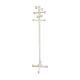 Vintage coat rack in white wood, 1970
