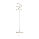 Vintage coat rack in white wood, 1970
