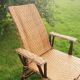Chaise longue en rotin