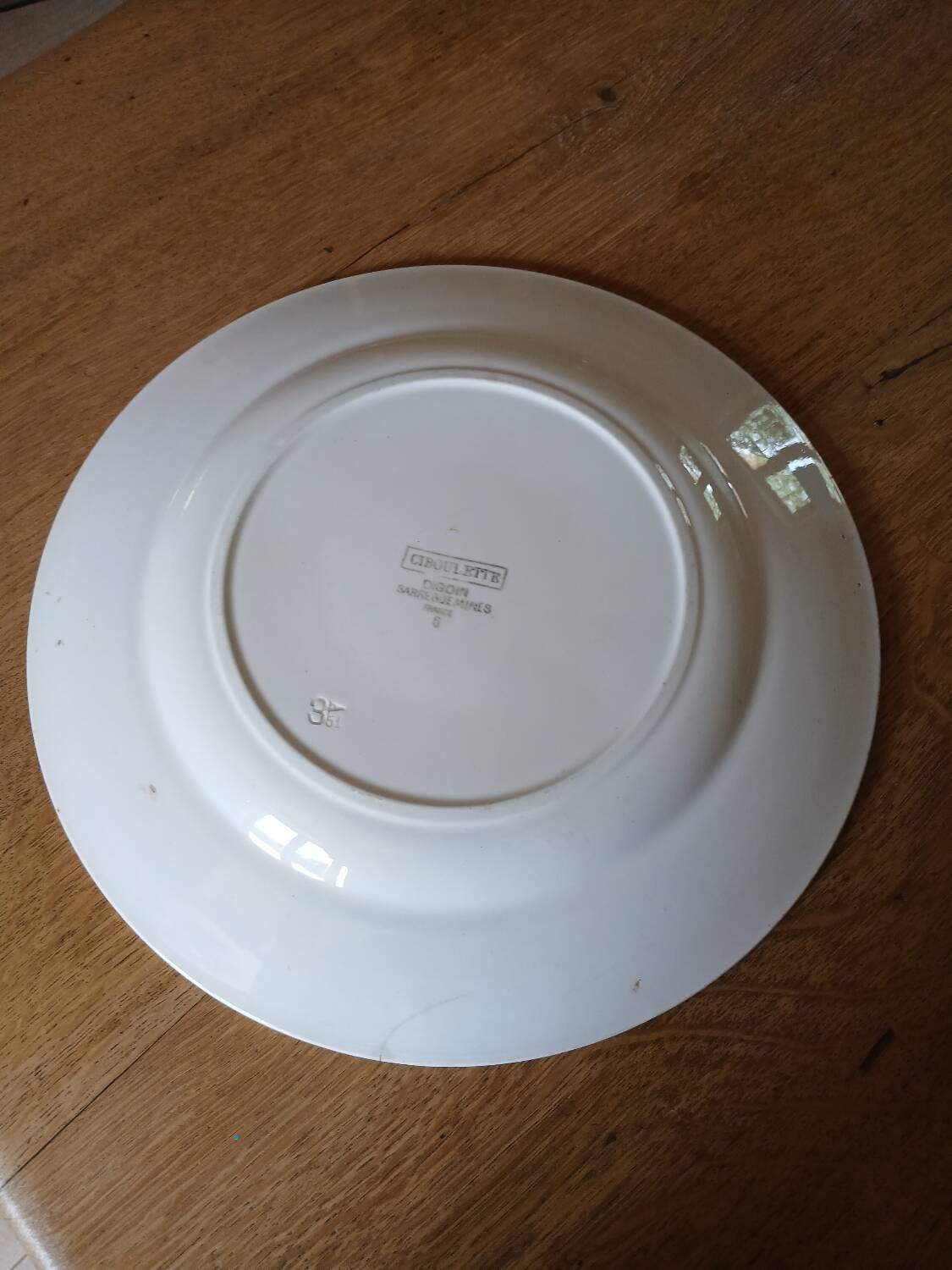 2 old dishes Digoin and Sarreguemines