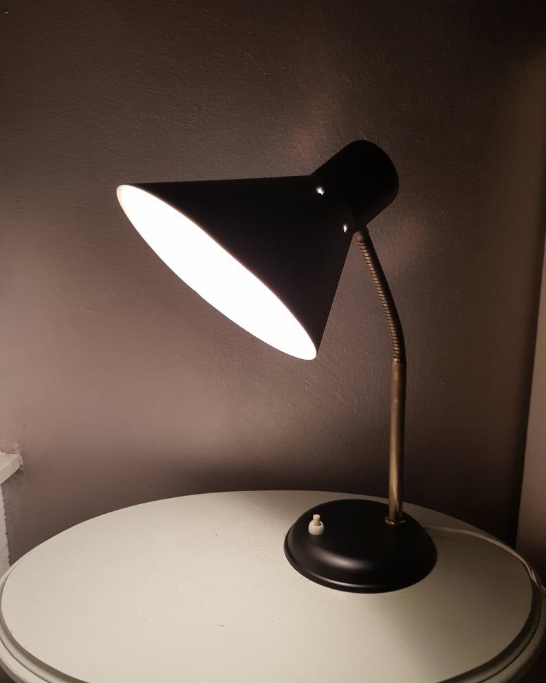 Vintage Halla Zeist vintage Office lamp years 60
