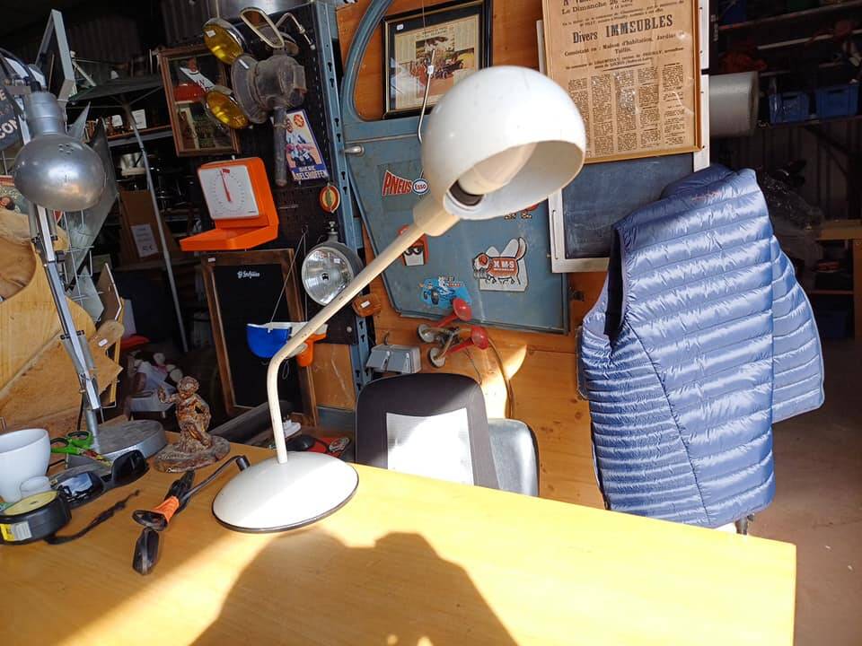 Lampe de bureau eyball 1970