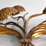 1960s hydrangea Palladio wall Sculpture Lamp Made in Italy