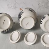 Coffee service African porcelain décor from Limoges