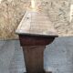 Old school office desk double wood box vintage inkwell location