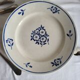 Plat rond en faïence Moulin des Loups & Hamage modèle Lucien