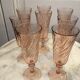 Series of 8 champagne flutes "Rosaline"