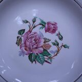 6 floral half porcelain deep plates KIFO Amandinoise