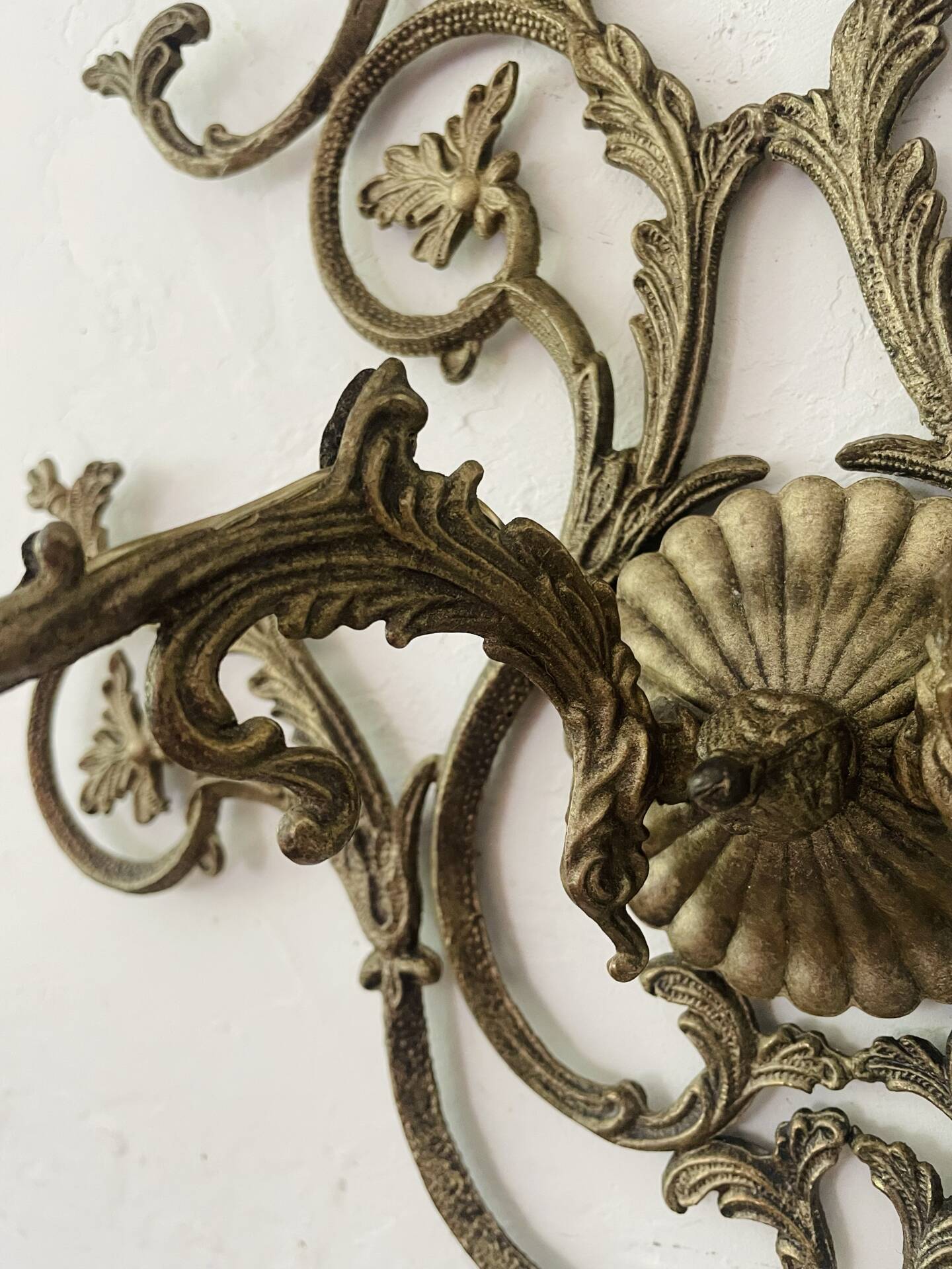 Large vintage Italian baroque wall light