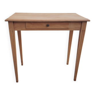 Solid beech side table or desk
