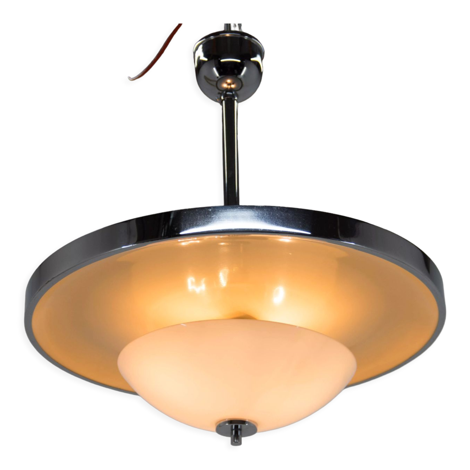 Bauhaus chandelier in perfect condition, 1930s