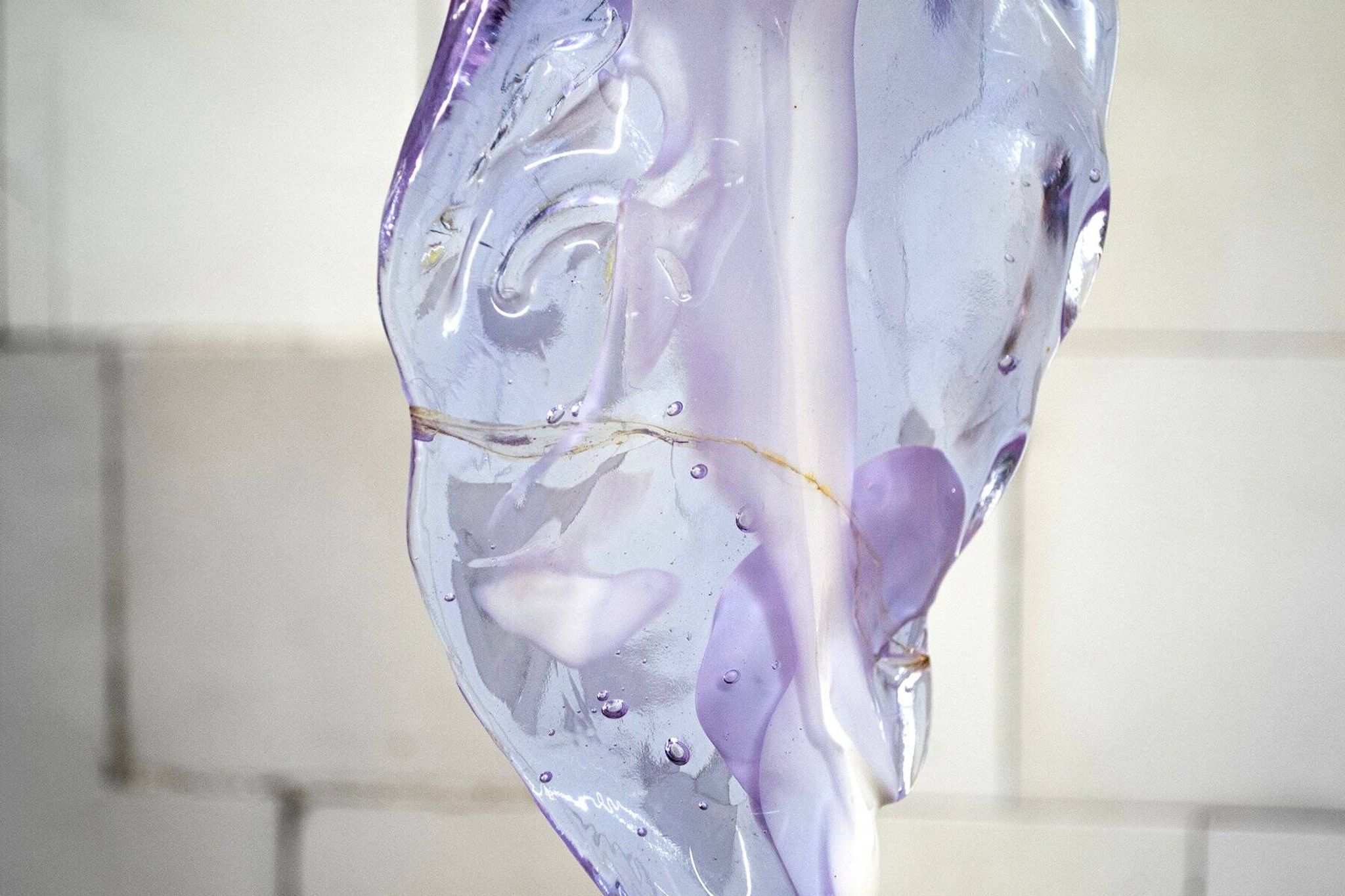 Murano glass pendant lamp by Mazzega, Italy, 1970s.