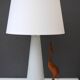 Art glass lamp by Bengt Orup for Hyllinge Glasbruk