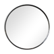 Mid-century scandinavian round wooden mirror, 1960s, 70 cm