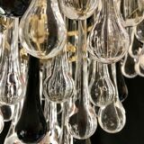 Venini candlestick two-tone glass