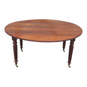 Table ronde acajou XL