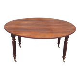 Table ronde acajou XL
