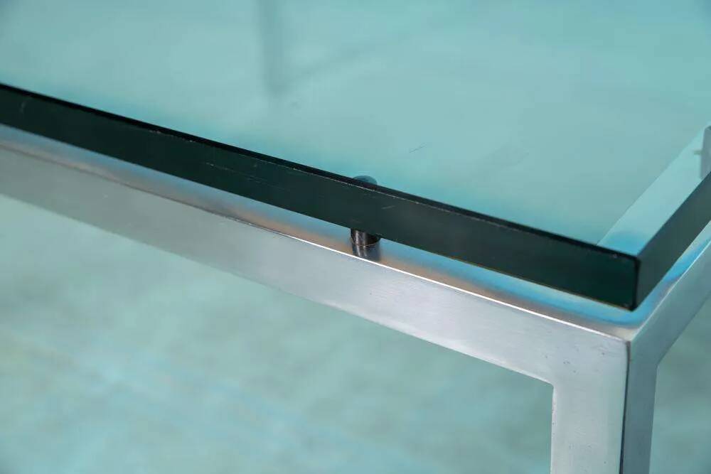 Minimalist Knoll coffee table, mid-century coffee table.