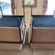 Pair of pomax metal/velvet armchairs
