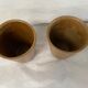 Set of 2 Mugs Digoin Sandstone Glass Cups