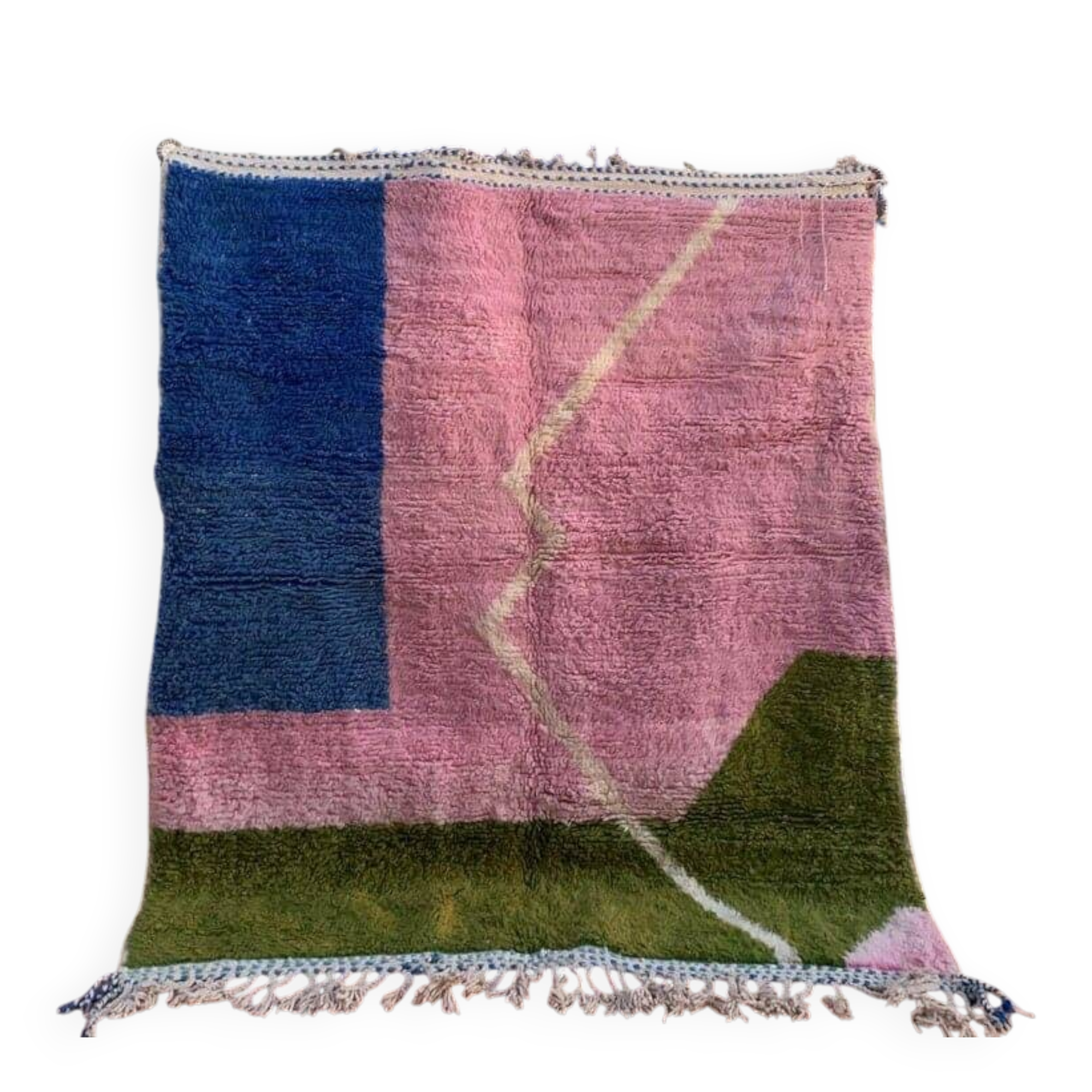 Handmade pure wool rug, size 150 x 250 cm