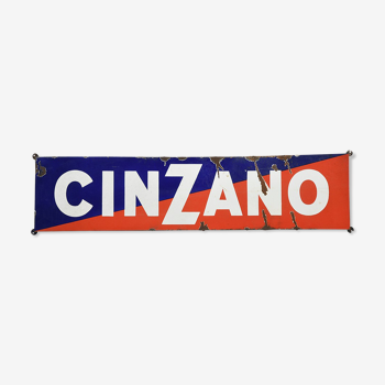 Plaque émaillée publicitaire Cinzano