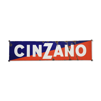 Enamelled advertising plaque Cinzano