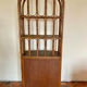 Vintage rattan shelving unit