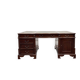 Bureau classique en cuir vert Partnerdesk