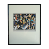 Abstract painting Daniel Bohbot vintage