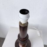 1940s Art Deco oak desk lamp