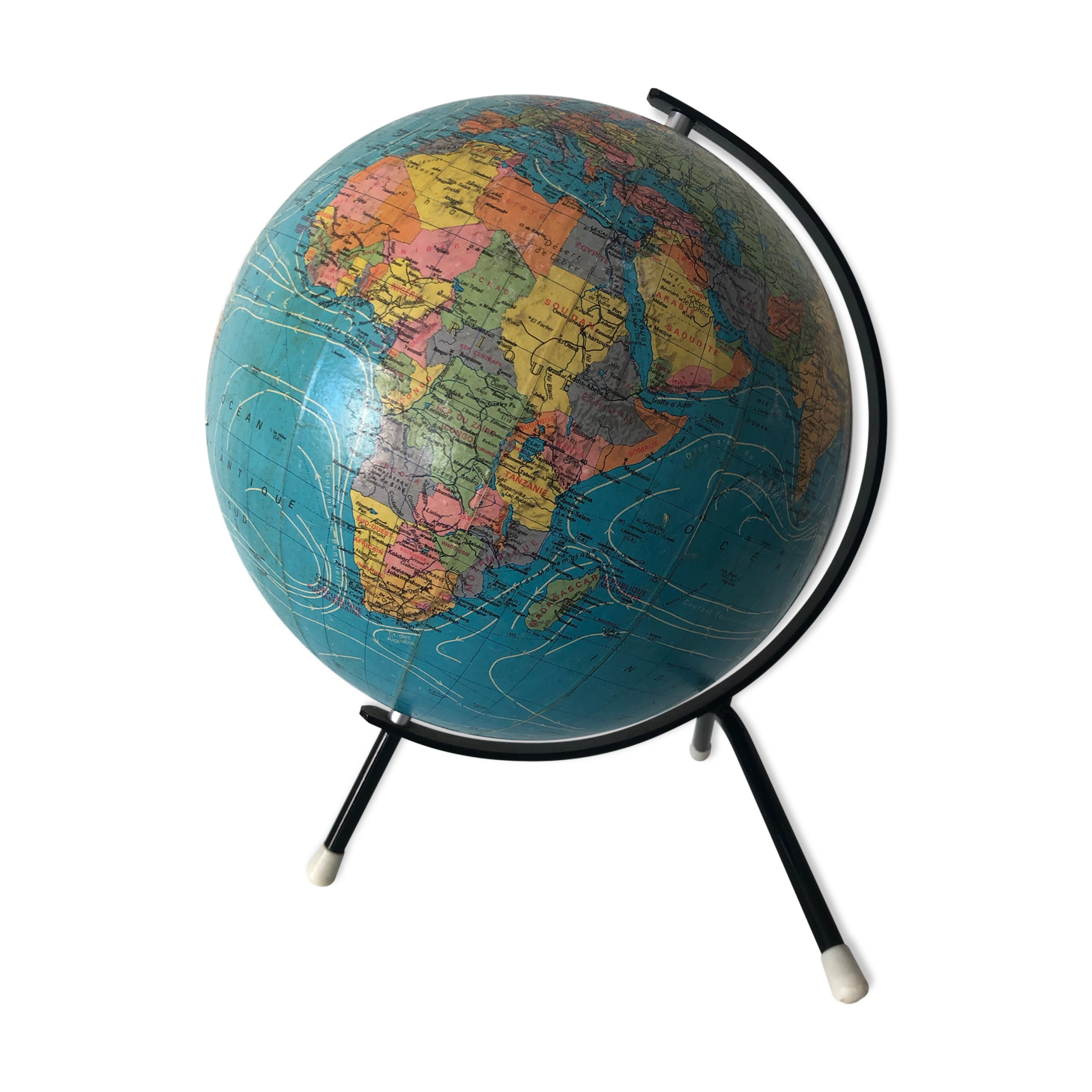 Globe Taride tripod vintage 1972 27cm