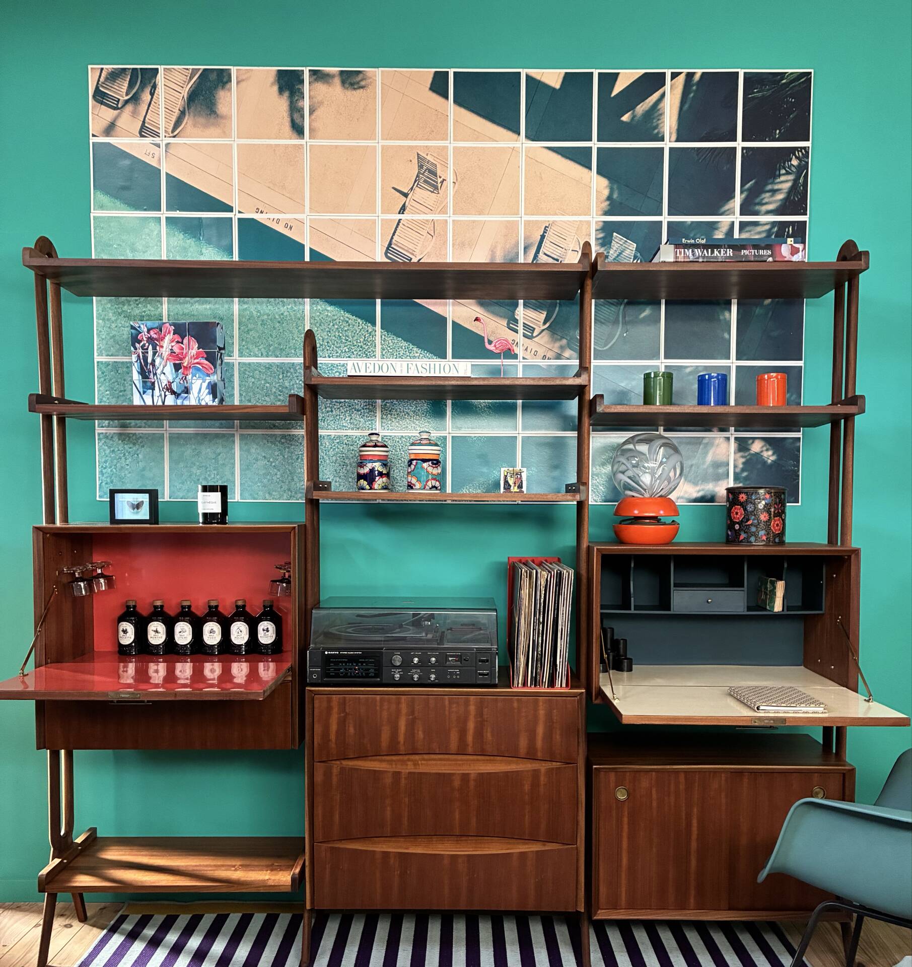 Bibliothèque Vintage Scandinave