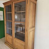Large antique oak administration cabinet