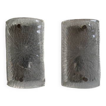 Toni Zuccheri for Venini in Murano, Italy 1960 Pair of wall sconces