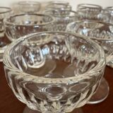 Verres à pied cristal anciens (X12)
