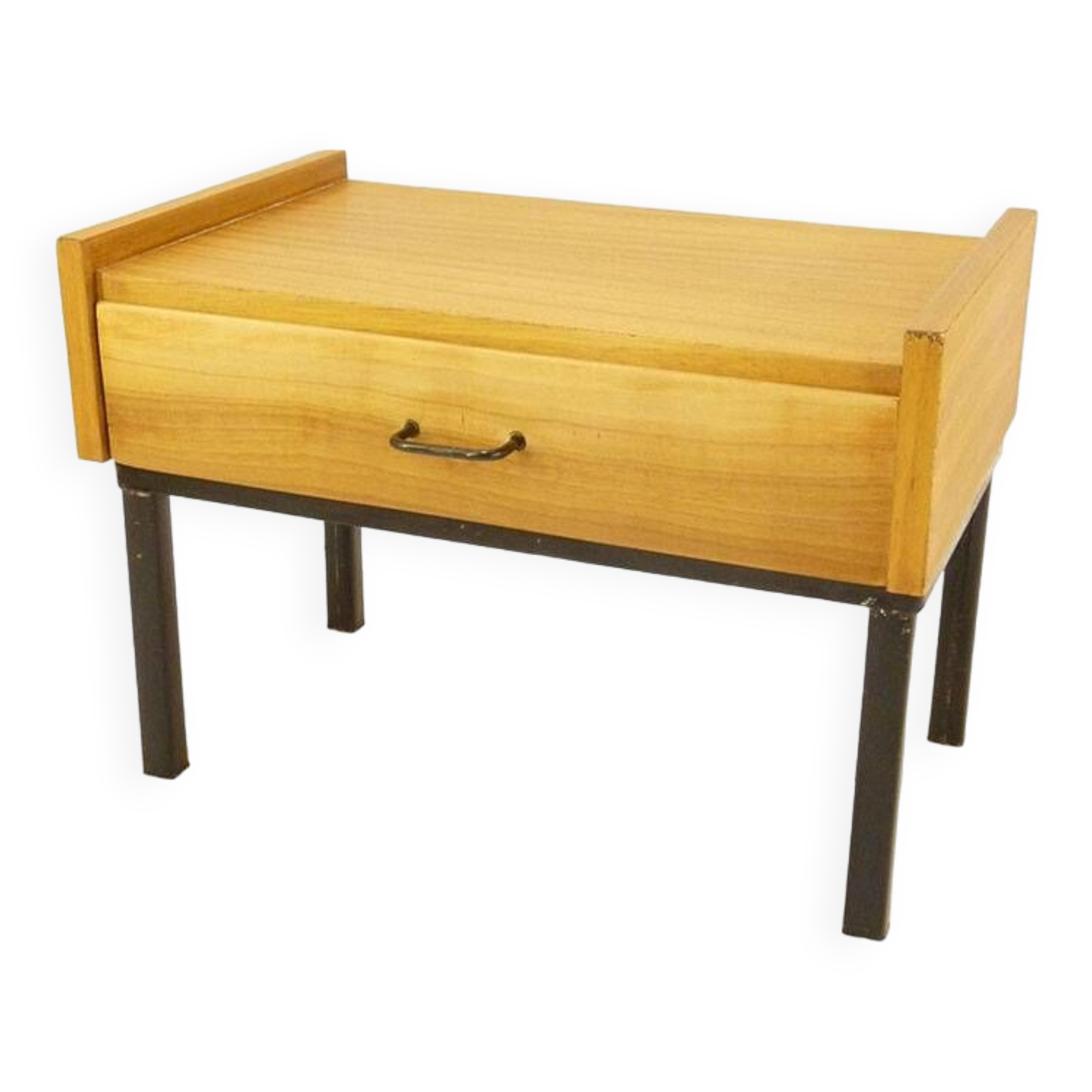 Table de chevet teck blond