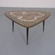 Large German Mosaic Kidney Coffee Table, 1960s