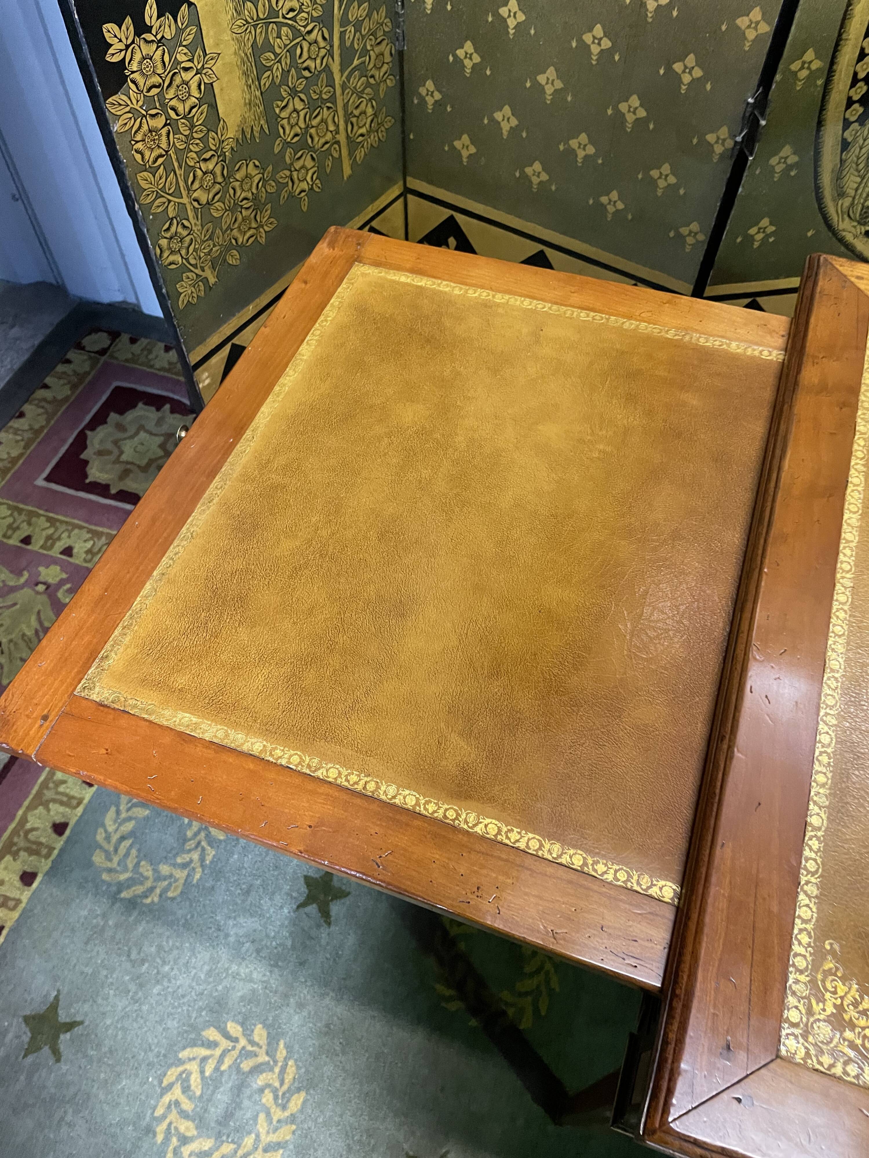 Louis XVI style flat desk leather