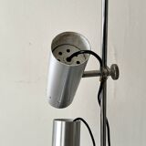 Chrome metal floor lamp with 3 spots by Alain Richard, design 1970.