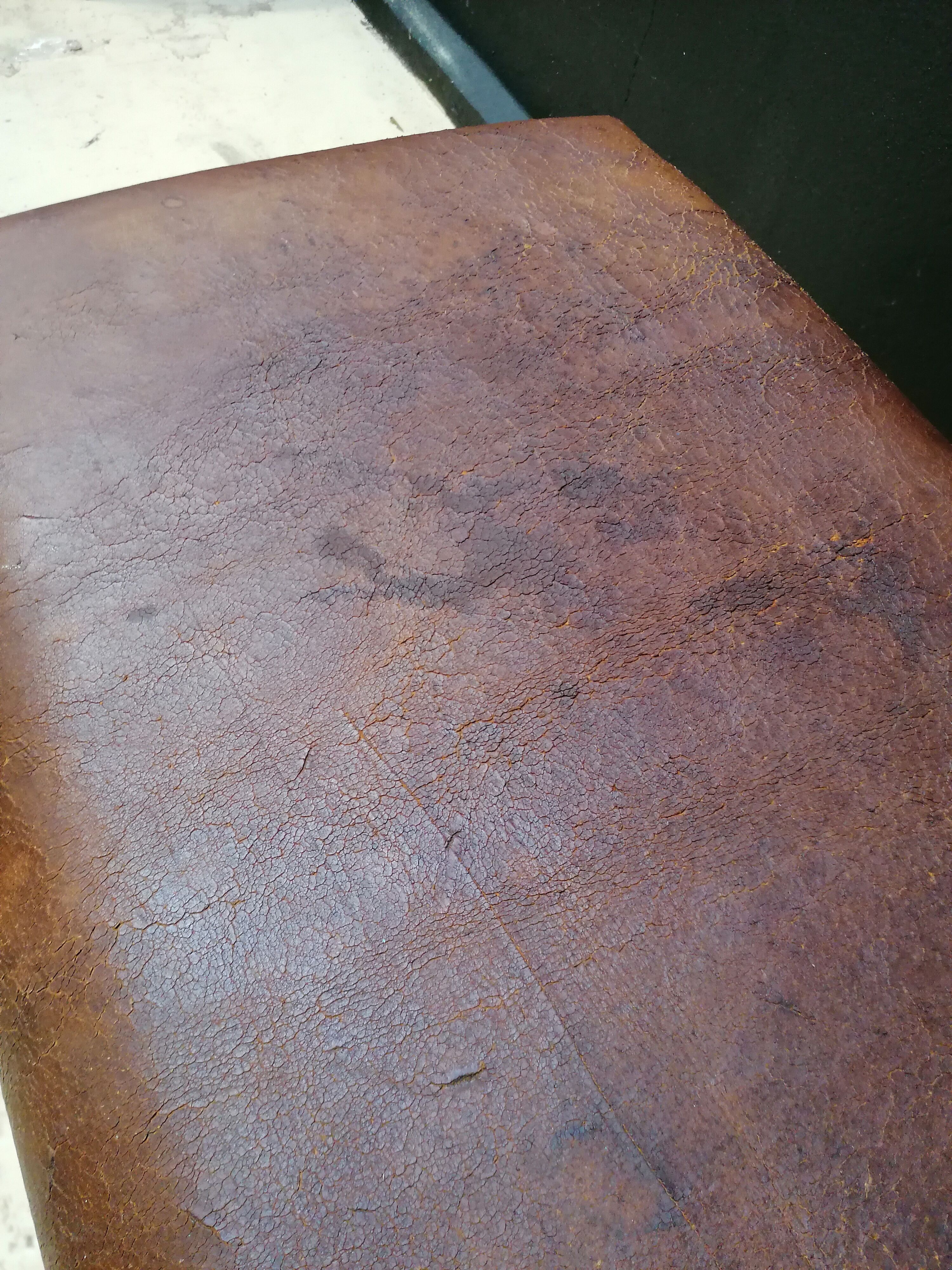 banc vintage en cuir, Tchécoslovaquie années 60, banc de gym, cheval d'arçon