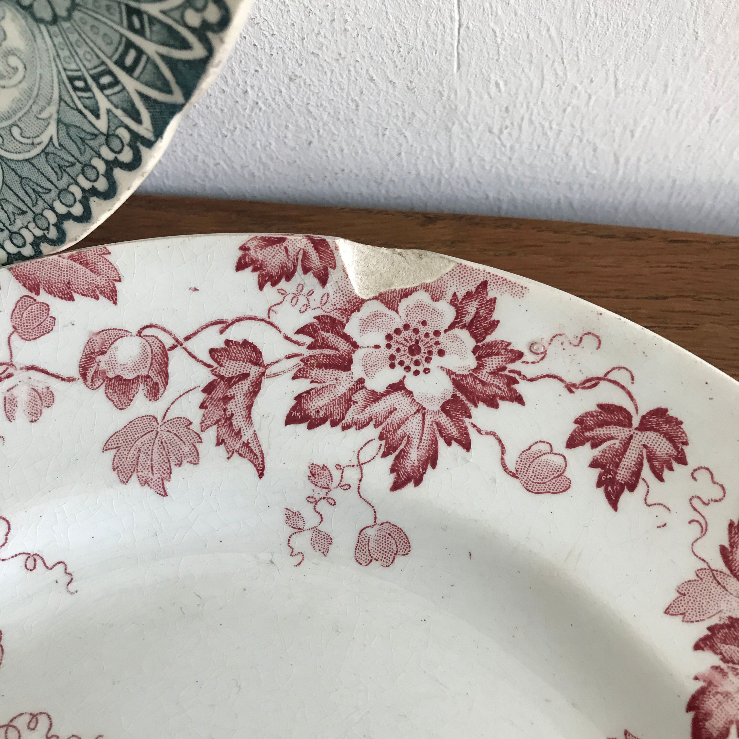 3 old plates