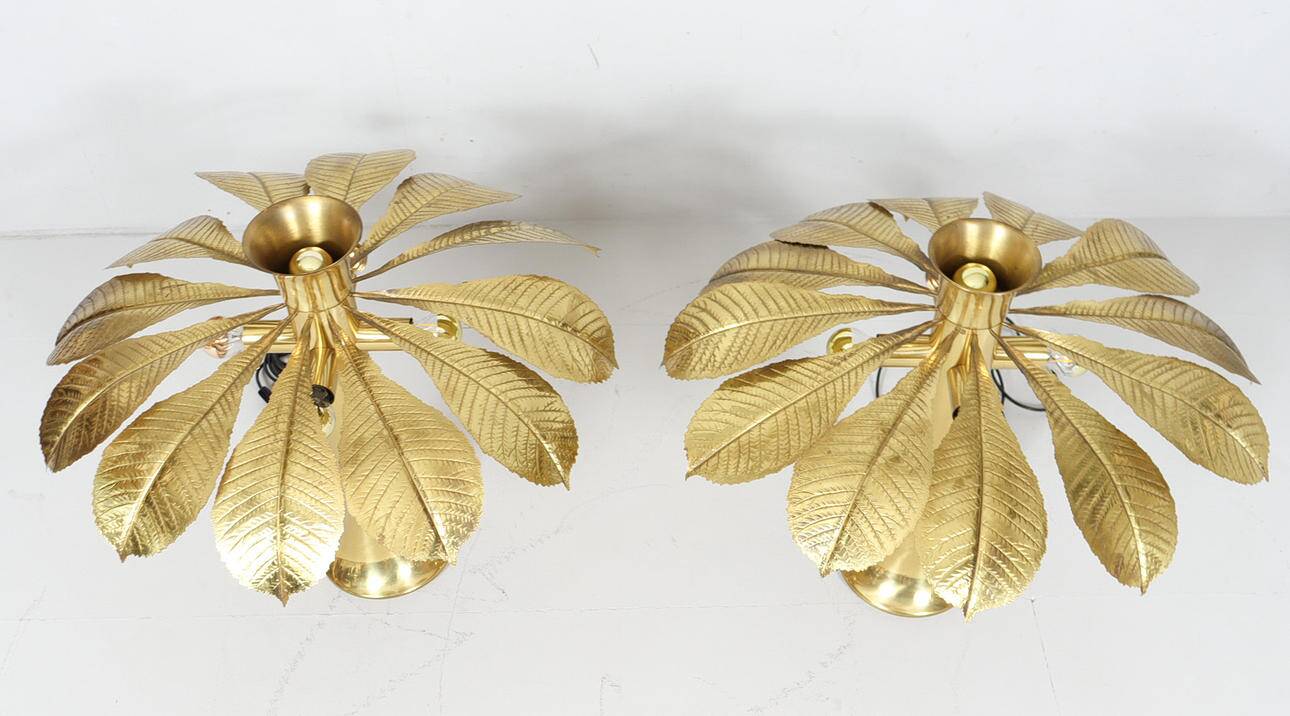 Carlo Giorgi. 2 sculptural lamps/table lamps by Carlo Giorgi for Bottega Gadda, model: Ippocastano, Italy, 1970s.