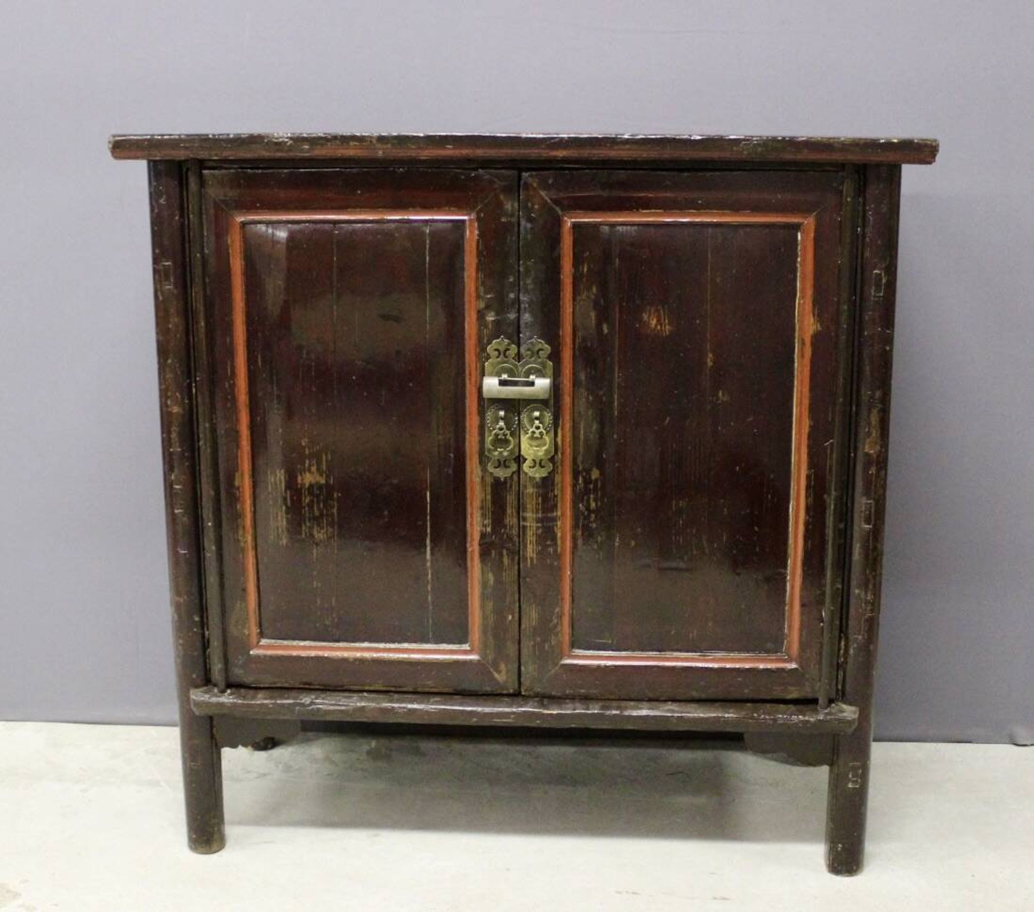 Armoire Chinoise En Bois Laqué Vers 1900