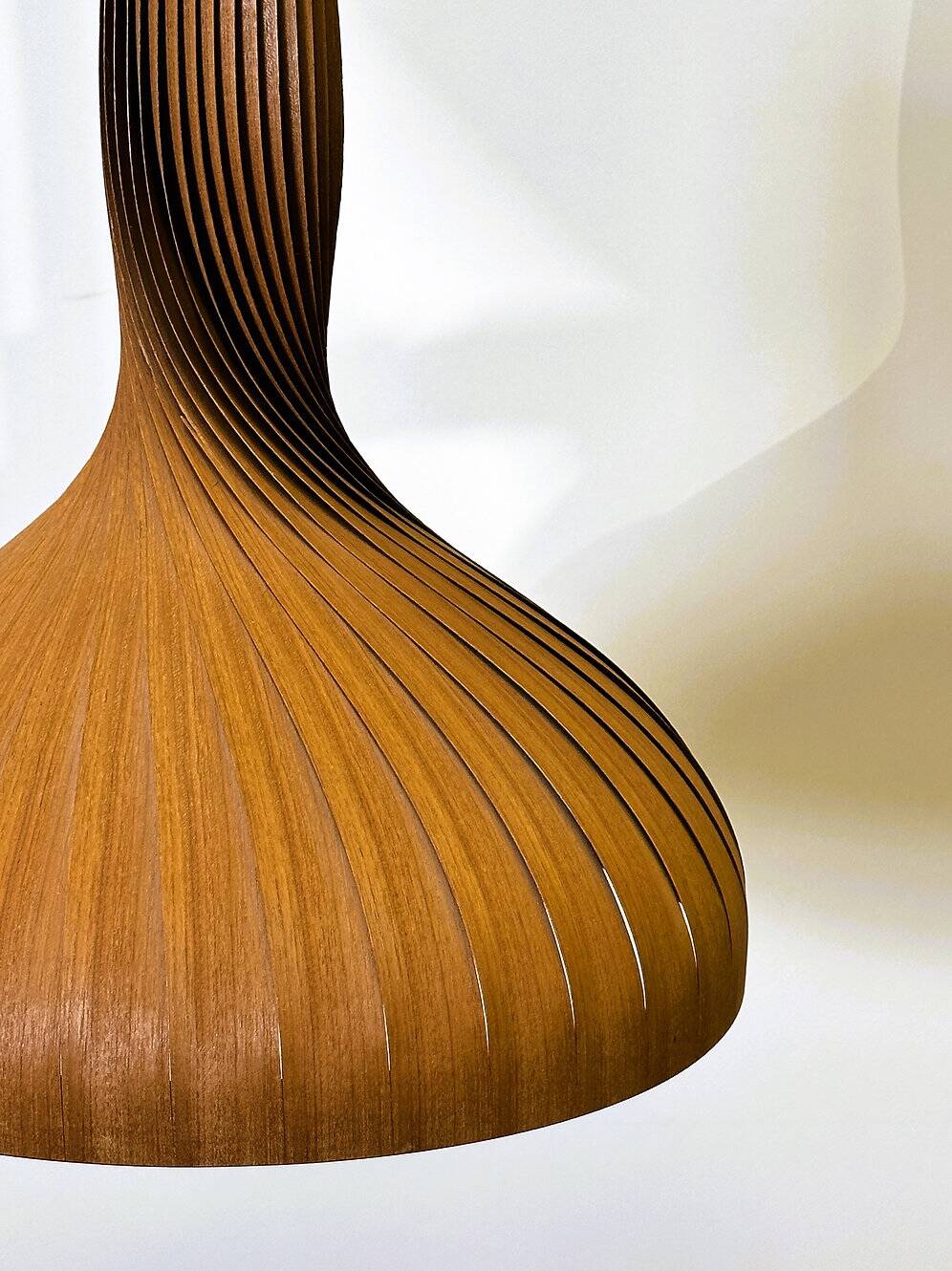 Swirling pine pendant by Hans-Agne Jakobsson, Sweden, 1960s.