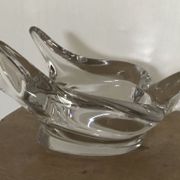Vide-poche presse-papiers en forme d’oiseau, hirondelle en cristal