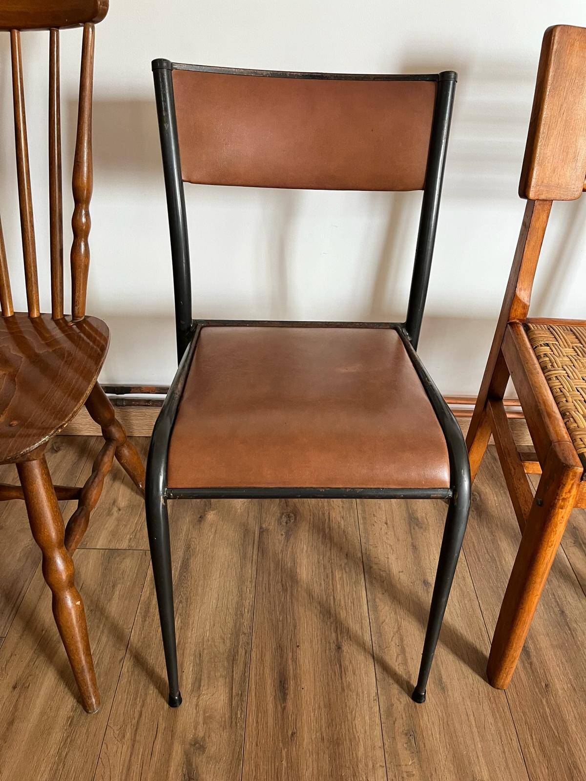 Set of 4 mismatched chairs