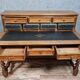 Stepped office renaissance notary in oak with blond patina around 1850